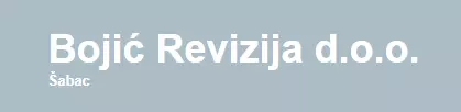 BOJIĆ REVIZIJA