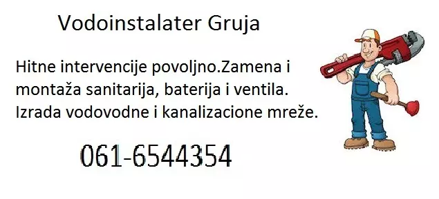 VODOINSTALATER GRUJA
